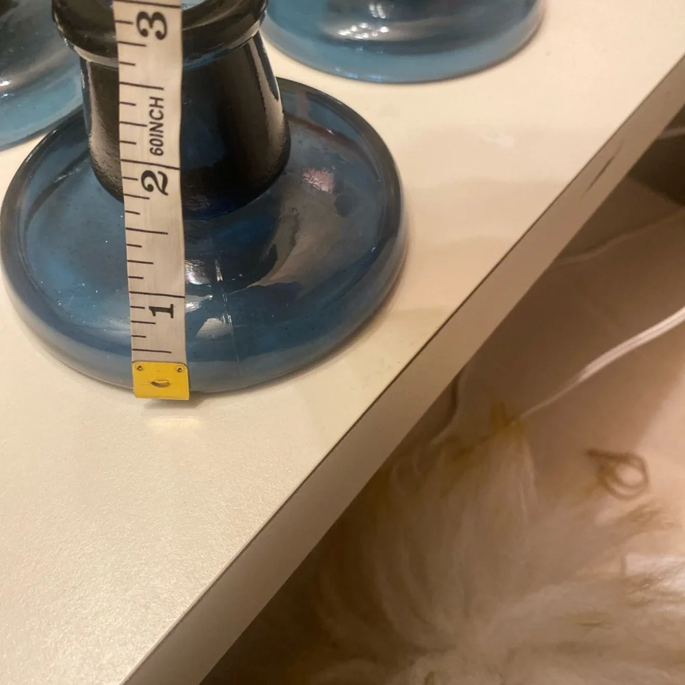 IKEA glass candlestick holders set of 4